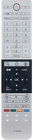 VINABTY CT-90429 Ersatzfernbedienung Ersetzt Kompatibel mit Toshiba LED Smart TV CT90429 47L6453DB 32L4363DG 32L4333DG 50L4353DB 40L6363DG 50L7335DG 50L4363DG 50L4353DB