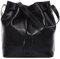 FEYNSINN Bucket Bag echt Leder - Schnürbeutel NIK - Hobo Bag Beuteltasche Damentasche mit Schultergurt - Ledertasche Damen schwarz handgefertigt
