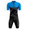Herren Elite Ärmel Triathlon Anzug Kurzarm Trisuit SpeedSuit Skinsuit Sike Triathlon Tri Suit (Farbe 5, Größe L)