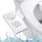 Bidet Rehausse Pour Toilettes, PENDEJATO Bidet Non Électrique Étroit Avec Buses Rétractables, Rétractables Autonettoyantes Double Et Bouton De Réglage De La Pression De L'Eau (Blanc)
