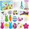 TOPJOWGA Nähset Kinder Ostern, Filz Bastelsets Nähen Kits, Filz Nähen Kinder, Anfänger Nähpaket Kreative, Bastelset Kinder aus Filz, Bastelset Kinder Nähen, Ostereier Osterhasen Kinder zum Basteln