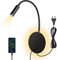 ERWEY Leselampe Bett, Leselampe Wandmontage 3W+8W Bettlampe mit Schalter und USB-Aufladung,LED Wandlampe Leselicht 360° Schwenkbar Schwanenhals mit Stecker und Kabel für Schlafzimmer, Schwarz