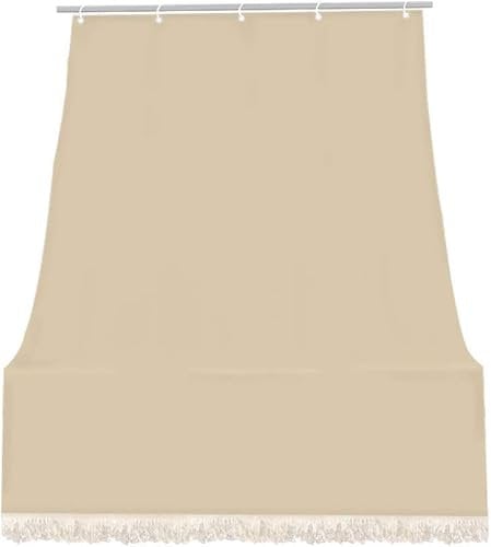 Tenda da Sole per Balcone, 290x290cm, Beige, Tenda da Esterno Balcone, Kit Montaggio Ganci e Anelli Inclusi, Tessuto Resistente, Impermeabile