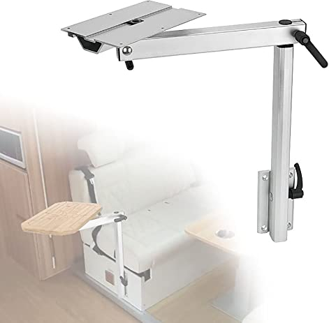 DarkSwan Wohnmobil-Tischbeine, Aluminiumlegierung, um 360 ° drehbar, für Wohnmobile, Möbelbeine, höhenverstellbar, Wohnmobil-Zubehör