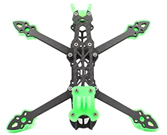 Goolsky LANNRC Mark4 12,7 cm FPV Kohlefaserrahmen, 225 mm Radstand, 5 mm Arm, Freestyle-Rahmen für Fernbedienung, Quadcopter, Renndrohne