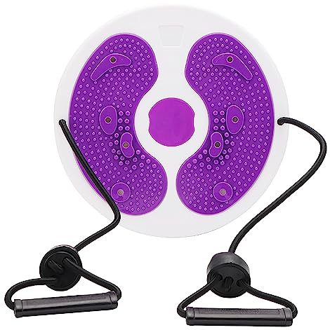 Twist And Shape Exercise Machine,Adjustable Waist Trainer Twisting Disc with Handles,Waist Slimming Balance Rotating Disc with Massage Foot Sole for Women Weight Loss/Body Shaping/Foot Massage