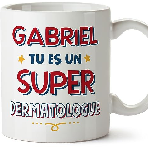 Mugffins Tasses Personnalisables pour DERMATOLOGUE homme - En Français - Cadeau Personalisé- Tu es Super - 11 oz / 330 ml