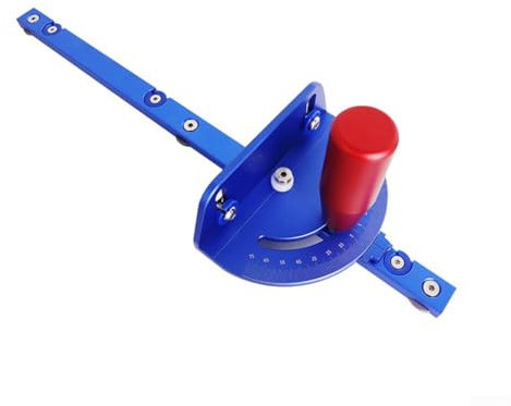 Miter Gauge Aluminum Alloy Handle Benches Table Saw Router Sawing Assembly Ruler, Woodworking Tools Push Block with Angle Plate Ruler(C Backrest)