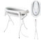 Babywanne mit Gestell | Baby Badewanne mit Gestell | Grau Baby Badewanne Faltbar Platzsparend, Sicher für Baby und Neue Mutter, Baby Wanne mit 30 Litern Volumen, Babywanne mit Ständer