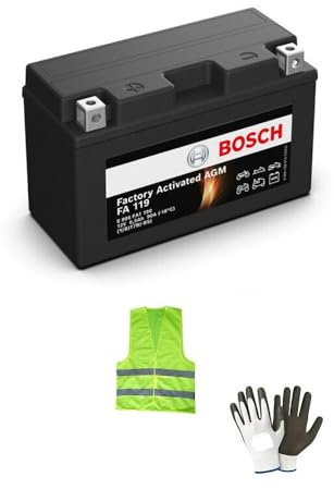 COMPATIBILE CON DUCATI Monster + ABS 937 per anno 2021 al 2024 BATTERIA YT7B-BS FA1190 BOSCH IN GEL SLA AGM FORNITA CARICA GIÀ ATTIVA PER L'USO BATTERIE 6,5 AMPERE 12V 150X66X93MM