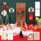 STFALI 43 Stück Wichteltür Set, Wichtel Zubehör Weihnachten, Weihnachtswichtel, DIY-Dekoration Für Weihnachten, Enthalten Wichteltür, Umzugskartons, Baustelle, Schilder,und Andere Dekoration