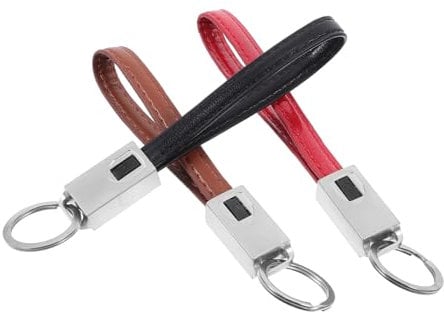 DOITOOL Leather Keyring Data Cable Usb-c Charger 3 Pack Fast Charging Compact for Note