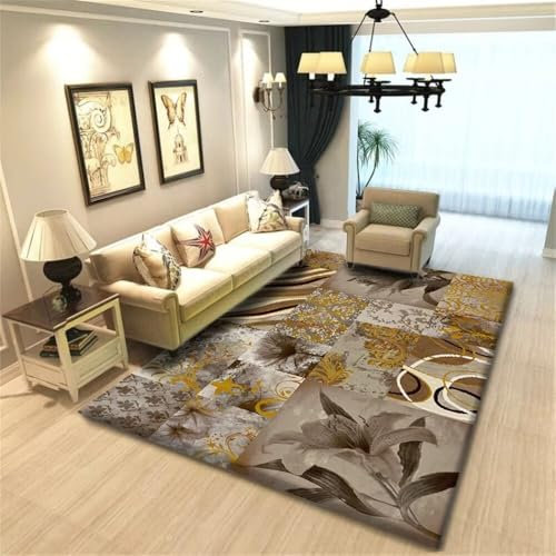 Kunsen 300X400CM Limpia Alfombras Alfombra de área Decorativa de Moda Simple en la Sala de Estar Alfombra Infantil Niño Multicolor Alfombra de niño Alfombra De Juegos
