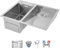 Fregadero De Acero Inoxidable Con Tabla De Lavar: Lavabo Para Uso General Hecho A Mano Para Lavadero, Taller Y Garaje: Acabado Cepillado Duradero, Lavabo Profundo Con Drenaje Eficiente(Right-a,60cm)