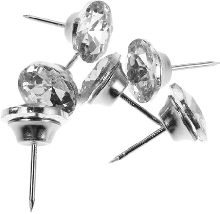 HOMOCONO 30 Stück Strass-glasknöpfe Sofa- Reißzwecken Dekorative Aufnäher Elegante Polsternägel Für Sofa-