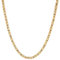 ICED STUFF Königliche Kette 4mm - Vergoldet 750 Gold, 50cm, Halskette Männer Frauen, Stilvoller Schmuck, Eleganter Schmuck, Langlebige Vergoldung