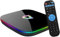 Q PLUS Android TV Box avec Android 10.0, 4GB RAM/32GB ROM, H616 Quad-Core, WiFi 2.4Ghz, HDMI, DLNA, 3D, Smart TV Box, Netflix, YouTube, Disney+, Prime Video, Multicolore