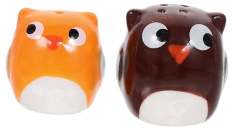 Cabilock 2pezzi Barattolo in Ceramica Forma Di Dispenser Per Pepe Barattolo Per Condimenti Da Cucina Da Organizzatore Di Spezie