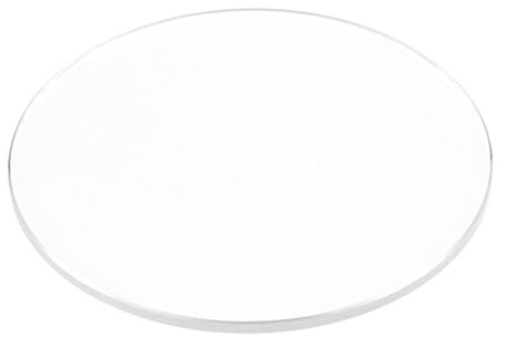 QUARKZMAN Lente Cristal para Reloj, 39mm Diámetro 1.5 Grosor, Vidrio Lente Redondo Plano de Zafiro Transparente Multiuso para Relojes Taza Medidora Laboratorio Joya Decoración Tapa