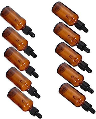 IWOWHERO 10pièces Bouteilles Pour Huiles Essentielles Lot De Flacons Compte-gouttes Pour Aromathérapie Et Personnalisés