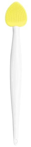 Women Face Silicone Scrubber, Double Sided Face Cleansing Brush, Soft Exfoliatings Texture, Travel-Friendly Design, Nose Scrubber Skin Care Tool for Makeup Removal Use Beauty Routine 5.43x0.86in