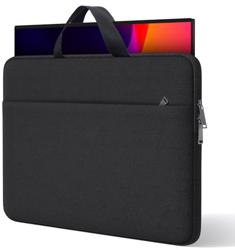 23.8-24 inch Portable Monitor Case Compatible with Ygretyrjh Redalf Hyangin Setcold KEFEYA AOKER Large Portable Monitor with Detachable Stand, Travel Padded Carrying Sleeve Bag