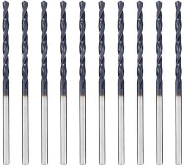 HILPATY Metallbohrer M35 HSS Bohrer Professional Geschliffen Kobalt Spiralbohrer fur Edelstahl und Metall (2.0mm x 49mm x 10pcs)