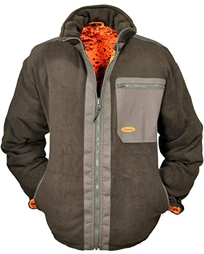 HUBERTUS Herren Fleece - Wendejacke Oliv Gr. 60