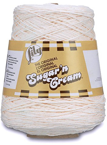 Lily Sugar'n Cream Garn - Hilo, Multicolor (Soft Ecru), 1 unidad