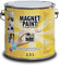 MagPaint - Magnetic Paint - Water Based Acrylic Paint - Strong Magnetic Pull - Perfect for Sticking Up Notes, Memos & Photos - Safe & Child-Friendly - Dark Grey - 5m² Coverage, 2.5L