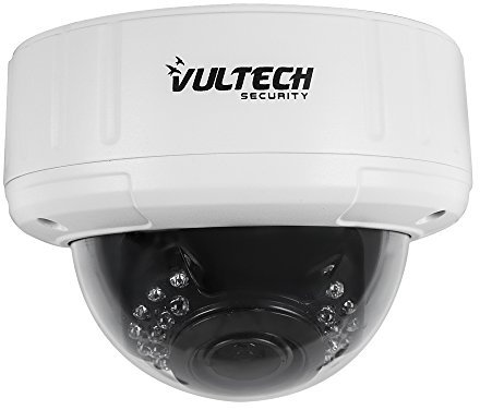 VulTech Security CM-DM96IPV-POE Telecamera, Dome, Varifocale, IP, 1/2.7, 1.3 mpx, 960 p, 2.8-12 mm, LED IR, 30 Pezzi, 25 m, Bianco