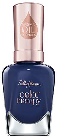 Sally Hansen Colour Therapy Nail Polish with Argan Oil, 14.7 ml, Good As Blue