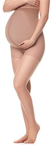 Antie Collant de grossesse - 20 DEN - M5108 (Brun Clair, M (Taille du Fabricant: 3))