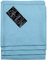 HOMESCAPES 4er-Set Stoffservietten hellblau 45x45 cm, Servietten mit Hohlsaum, Tischservietten aus 100% Baumwolle