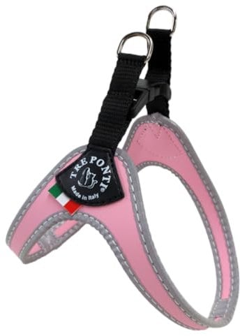 Tre Ponti Geschirr für Hunde / Farbe Rosa / Gr.3 bis ca. 7kg Brustumfang 42-47cm