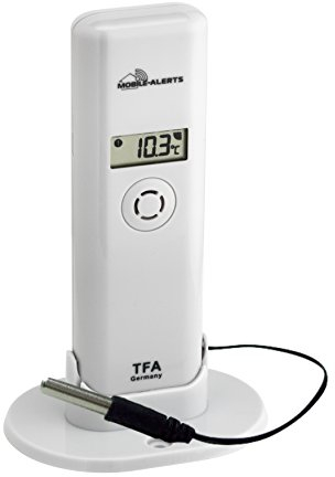 TFA Dostmann 30.3302.02 WeatherHub T/F Sender mit Profi Kabelfühler wasserfest (Sender 30.3302.02)
