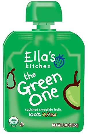 Ella's Kitchen the Green One Organic Squished Smoothie Fruits (90g) - Pack of 6