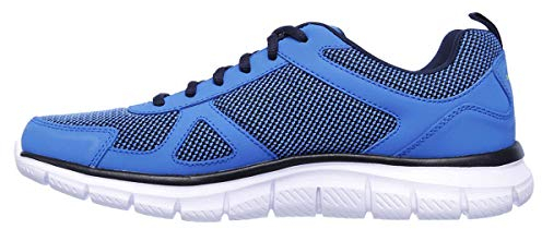 Skechers Track Bucolo, Zapatillas de Running Hombre, Blue Lime, 42 EU