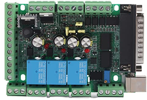 CNC Breakout Board, Schnittstellenkarte für Graviermaschine, CNC-Graviermaschine MACH3V2.1-L Breakout Board Adapter, 4 Achsen 6 Achsen Steuerung