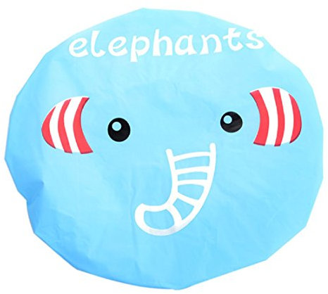 All the Small Things Animal Shower Cap - Elasticated Waterproof - One Size fit (Elephant) - Adults