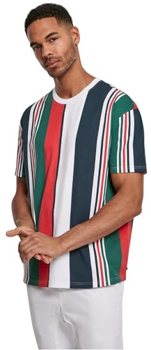 Urban Classics Herren Heavy Oversized Big AOP Stripe Tee