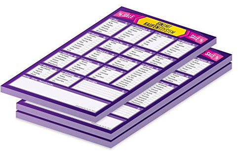 PRICARO Einkaufsliste System, Sale, lila, A5, 3 Stück