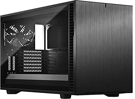 Fractal Design Define 7 Black TG Light Modulares Silent E-ATX Mid Tower PC-Gehäuse aus Aluminium/Stahl mit seitlichem Fenster aus getöntem Tempered Glass, schwarz