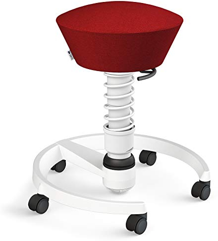 aeris Swopper – Ergonomischer Hocker – Bürohocker höhenverstellbar – Vielseitiger Schreibtischstuhl für einen gesunden Rücken – Bürostuhl mit Rollen, Feder Standard