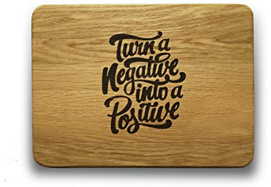 Engraved House Tagliere in Legno di Rovere Positive