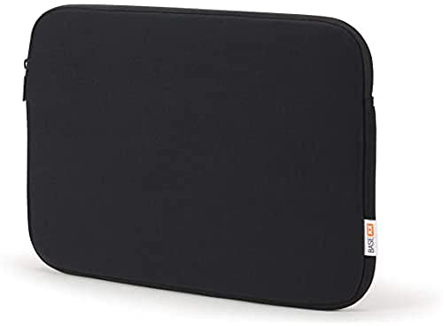 base xx Laptop Sleeve 13 Zoll - 13.3 Zoll Notebookhülle - Wasserabweisende Notebooktasche mit Metallreißverschluß, stoßfeste Polsterung, Jersey Stoff, schwarz