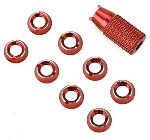 Demeras RC Interrupteur écrou radiocommande émetteur Interrupteur écrous clé radiocommande contrôleur Mise à Niveau pièce Ensemble pour Futaba JR(Rouge)