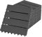 NAIZY Terrassenfliesen Balkon Bodenbelag 30x30cm Balkonfliesen Klicksystem WPC Terrassen Kunststoff in Holz-Optik Zusammenbaubar für Garten Balkon Terrasse (11er Set für 1m², Anthrazit)