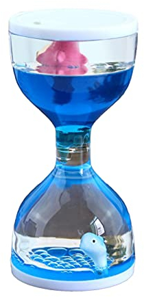 LA TALUS Minuterie à Bulles à Mouvement Liquide pour Jeu Sensoriel, Jouet Fidget, Jouet Sablier Anti-Stress Et Décor De Bureau pour Classe D'éducation Spéciale pour Enfants Et Adultes Bleu