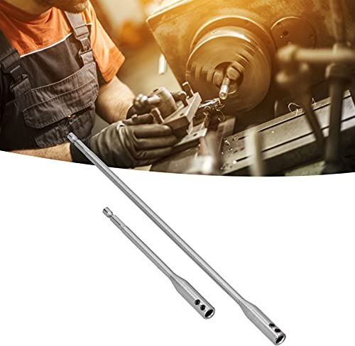 Hex Extention Holder, Hex Shank Dynamic Trough Design Drill Bit Extension, Carbon Steel 1/4in Shank Extender, for 1/4 Spade Drill Screw Bits and Auger Bits
